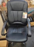 BLACK OFFICE CHAIR (Claw marks upper left side) - PICK UP ONLY