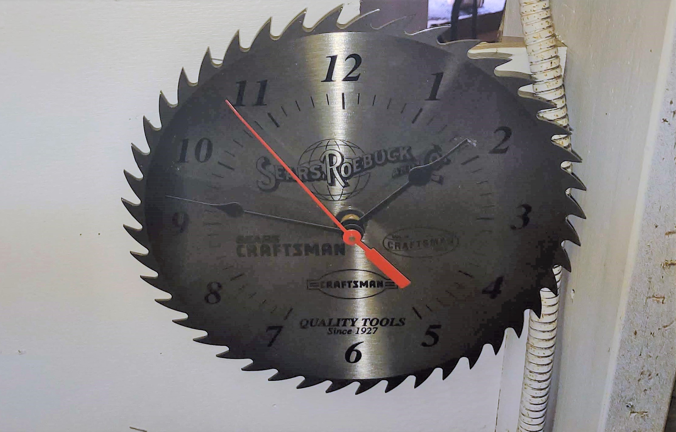 VINTAGE SEARS ROEBUCK SAW BLADE CLOCK | Proxibid