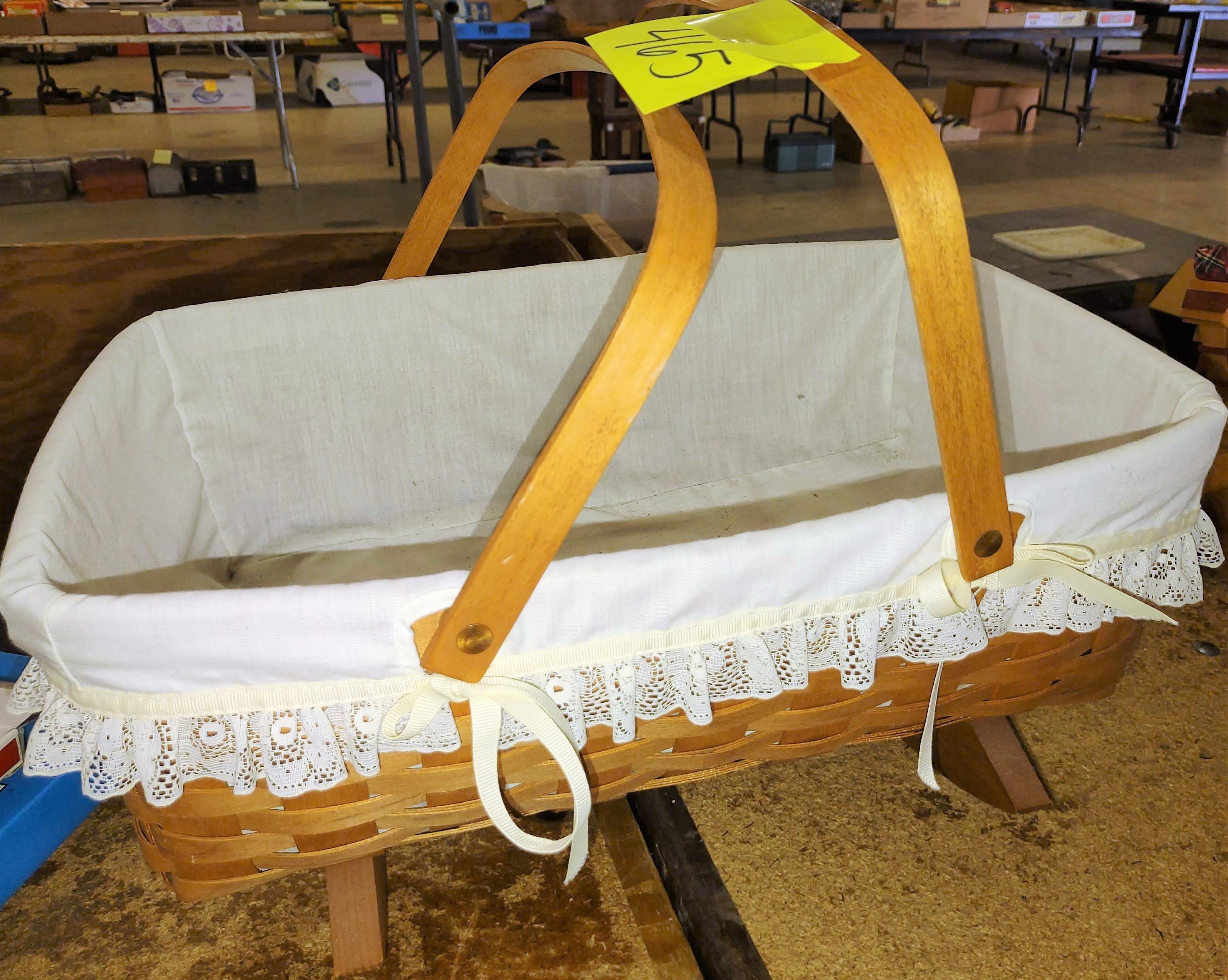 Longaberger baby cradle clearance basket