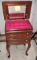 QUEEN ANNE STYLE JEWELRY BOX ON LEGS - PICK UP ONLY