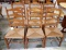 SET OF MAPLE LADDERBACK CHAIRS - PICK UP ONLY