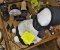 MINIATURE CAST IRON ITEMS, ETC.