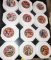 JANUARY - DECEMBER SMALL COCA-COLA COLLECTOR  PLATES - PICK UP ONLY