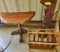 WOODEN STAND & MAGAZINE RACK -  PICK UP ONLY