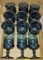 VINTAGE KING'S CROWN FOOTED GLASSES -  PICK UP ONLY
