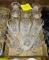 SET OF CRYSTAL FOOTED GLASSES -  PICK UP ONLY