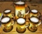 MONK FRIAR PITCHER & MUGS (1 mug has a hairline) - PICK UP ONLY