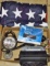 NEW BLAUPUNKT SACRAMENTO CD33 RADIO/CD PLAYER, VINTAGE SPOT LIGHT  & FLAG (chew spot)
