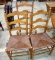 3 LADDERBACK CHAIRS (A bit shorter than set of 6 - missing 1 seat) - PICK UP ONLY