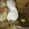 CHENILLE BEDSPREAD, ARMY GREEN BLANKET - PICK UP ONLY