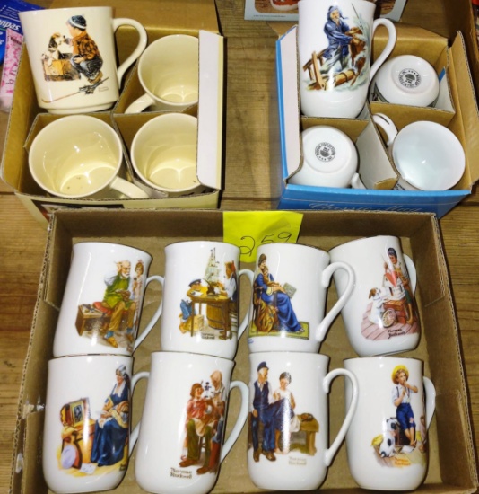 NORMAN ROCKWELL MUGS - PICK UP ONLY