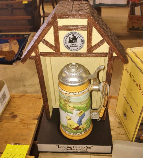 NORMAN ROCKWELL STEIN & DISPLAY - PICK UP ONLY