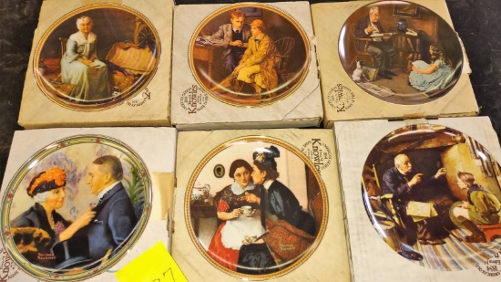 NORMAN ROCKWELL COLLECTOR PLATES - PICK UP ONLY