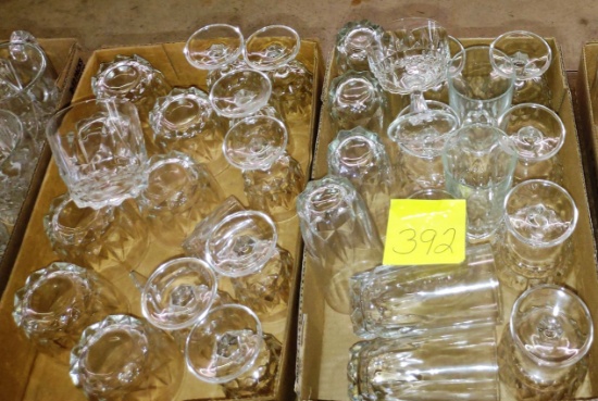 VARIOUS SIZE CRYSTAL GLASSES -  PICK UP ONLY