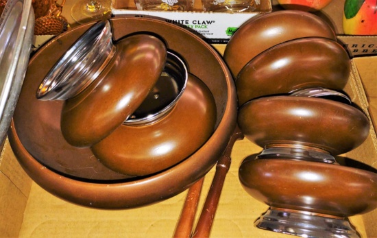 VINTAGE WOODEN SALAD SET -  PICK UP ONLY
