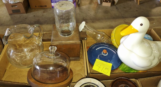 LARGE LOT OF MISC. GLASSWARE, CERAMICS, ETC. -  PICK UP ONLY