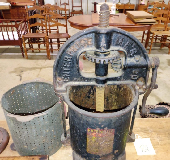 ANTIQUE CAST IRON ENTERPRISE PRESS - PICK UP ONLY
