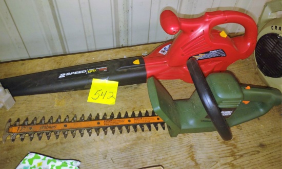 ELECTRIC BLOWER & TRIMMER - PICK UP ONLY