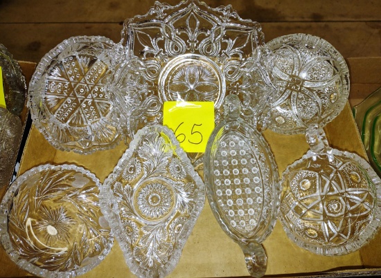 VINTAGE  PATTERN GLASS - PICK UP ONLY