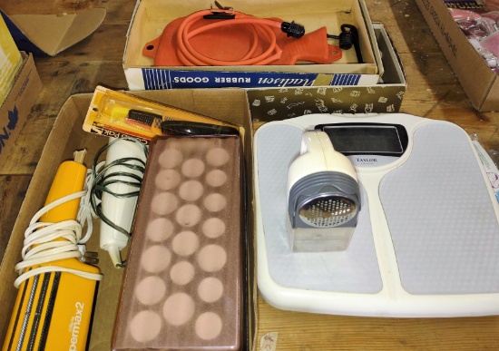 SCALE, VINTAGE HOT WATER BOTTLE, ETC. - PICK UP ONLY