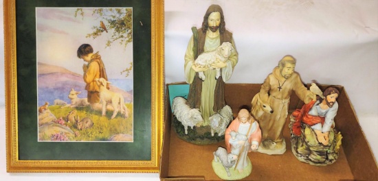 JESUS FIGURINES & MISC. - PICK UP ONLY