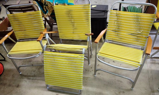 VINTAGE LAWN CHAIRS & CHAISE LOUNGER by TELESCOPE - PICK UP ONLY