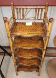 ANTIQUE BAMBOO 5 TIER STAND - PICK UP ONLY