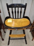 VINTAGE HITCHCOCK STYLE HIGH CHAIR (Not signed) - PICK UP ONLY