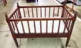ANTIQUE SPOOL BABY BED - PICK UP ONLY
