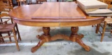 MAPLE TABLE with 2 LEAVES & PADS - PICK UP ONLY