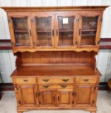 BEAUTIFUL HARD ROCK MAPLE HUTCH by TELL CITY- PICK UP ONLY