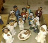 ALL GOD'S CHILDREN NATIVITY FIGURINES