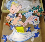 THE DOLLY TOY CO. VINTAGE WALL ART -  PICK UP ONLY