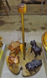 WOODEN CAROUSEL with ANIMALS - PICK UP ONLY