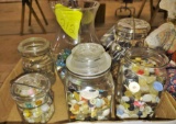 VINTAGE BUTTONS & JARS - PICK UP ONLY