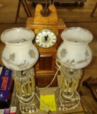 VINTAGE LAMPS & CLOCK - PICK UP ONLY