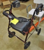 LIKE NEW CAREX ROLLATOR with SEAT -  PICK UP ONLY