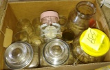 GLASS CANNISTERS, ETC. -  PICK UP ONLY