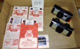 VINTAGE VIEWER & SLIDES (1 viewer missing lense)