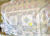 QUILTED BEDSPREAD & SHAMS -  PICK UP ONLY