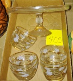VINTAGE CAKE STAND & DISHES -  PICK UP ONLY