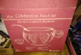 VINTAGE INDIANA GLASS PUNCH BOWL & CUPS - PICK UP ONLY