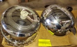 VINTAGE CAKE PLATE/COVER & ICE BUCKET -  PICK UP ONLY