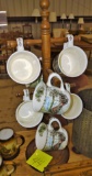 VINTAGE JOHNSON BROTHERS MUGS on RACK -  PICK UP ONLY