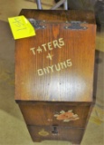 WOODEN ONION & POTATO BIN - PICK UP ONLY