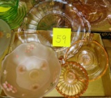 PINK DEPRESSION GLASSWARE - PICK UP ONLY