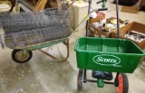 SEEDER, WHEELBARROW & FENCE - PICK UP ONLY