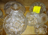 VINTAGE PATTERN GLASS - PICK UP ONLY