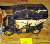 VINTAGE McCOY FORD MODEL T COOKIE JAR (has a glaze chip) - PICK UP ONLY