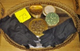 VINTAGE COMPACTS & DRESSER TRAY - PICK UP ONLY